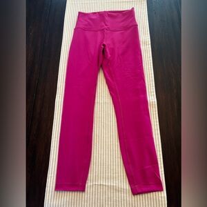 Lululemon pink wonder train leggings
